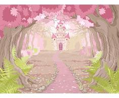 Oedim Papier Peint Auto-Adhésif | Infantil château de Princesse | 200 x 150 cm | Décoration muraux de Chambre