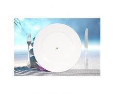 LIANCHENYI Cool Spa pierres et de fleurs de lys en Jardin Zen résistant à la chaleur Sets de table, Polyester Table Set de table pour salle à manger de cuisine 1 pièce