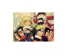 Haushele OFD Anime Poster Naruto Rétro Kraft Papier Kraft Poster Bar Chambre Salon Décoration Murale