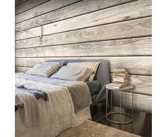 murando – Papier peint intissé 300x210 cm – Papier peint – Trompe l oeil – Tableaux muraux déco XXL – bois textures f-A-0450-a-b