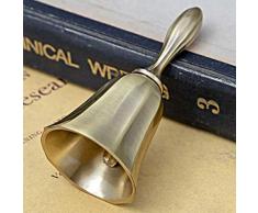 Belons Clochette dappel, Alarme de Bureau en Alliage, Sonnette de Table pour dîner, réception, Service dappel, école, bibliothèque, Cloche de Noël