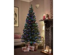 Jaymark Products Sapin de Noël artificiel, Sapin de Noël artificiel avec fibre optique verte de 180 cm., 183 cm