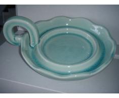 broste Kopenhagen 1 Bougeoir «Lucinda en faïence Bleu Clair