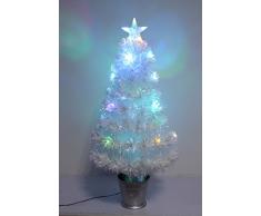 Christmas Concepts 3ft (36 inch) Sapin de Noël Irisé en Fibre Optique avec Lumières LED (Multicolore Irisé)