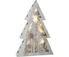 Legler 10201 Shabby Chic Sapin lumineux Petit Bois Gris 28 x 28 x 18 cm