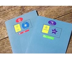 50 x Stickers Personnalisés Colorés | Étiquettes Autocollantes Étanches | Stickers Prénom Et Nom Pour Enfants