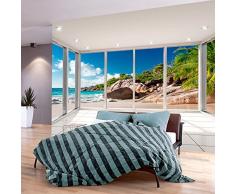 murando Papier peint intissé 400x280 cm Décoration Murale XXL Poster Tableaux Muraux Tapisserie Photo Trompe loeil paysage Nature Plage Mer Paume c-C-0068-a-a