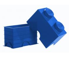 Brique de rangement LEGO 2 plots, BoÃ®te de rangement empilable, 2,6 l, bleu