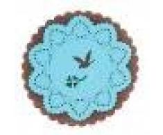 Napperon Dessous de Verre Motif de Cerf Pad Silicone Isolant - Bleu