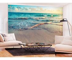 murando - Papier peint intissé Plage Mer 200x140 cm - Trompe l oeil - Tableaux muraux - déco - XXL - Nature Paysage c-B-0358-a-a