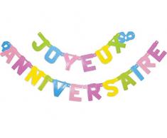 Guirlande - Joyeux anniversaire - 10 m - Scrapcooking Party