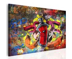 murando – Impression sur toile 90x60cm - 1 piece - Image sur toile - Images - Photo - Tableau - motif moderne - Décoration - tendu sur chassis - Graffiti 020105-12