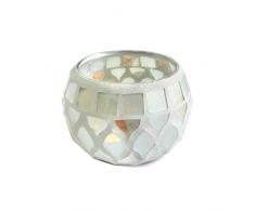 SIGRIS Art Deco - Bougeoir T-Lite Gris 9 cm