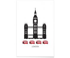 Juniqe® Affiche 20x30cm Londres - Design London (Format : Portrait) - Poster, Tirages dart & Tableaux par des Artistes indépendants - Tirages dart et Images de Londres - créé par Forma Nova