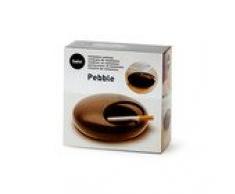 Cendrier Galet hermétique Noir Mélamine Incassable Balvi 24381