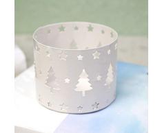 LUCOG Bougeoir, Xms Creux bougeoir Chandelier créatif décoration de Noël décoration de fête décoration de la Maison Liquidation de décoration (A)