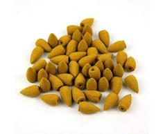 Encens en bois de santal naturel, désodorisant purifiant de lair dintérieur, cônes creux parfumés 50pcs jasmin