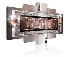 Impression sur toile 100x50 cm - 3 couleurs ? Choisir - 5 Parties - Image sur toile - Images - Photo - Tableau - abstraction 020101-214 100x50 cm B&D XXL