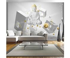 murando Papier peint intissé 300x210 cm Décoration Murale XXL Poster Tableaux Muraux Tapisserie Photo Trompe l'oeil Bouddha 3d optique h-A-0009-a-a