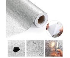 KINLO 0,61 x 5 m papier daluminium autocollant papier de cuisine autocollant résistant à lhuile étanche anti-moisissure feuille de meubles bricolage pour cuisines, armoires, meubles, tables type-C