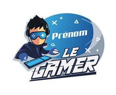 Sticker Tête de Lit pour Chambre denfant Gamer - Personnalisable avec Le Prénom De Votre Enfant - Dimensions 96,5 cm x 68 cm - Protection Anti-UV