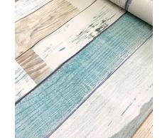 Panneau de bois décoratifs Motif Contact papier autocollant Shelf Liner Peel et bâton papier peint haute qualité pour meuble de cuisine Countertop étagères projets d'artisanat 45 x 199,9 cm