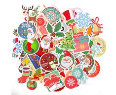BETOY Autocollants de Noël, 100pcs Graffiti Vinyle Stickers de Noël Imperméable et Suncare Bagage Autocollants de Noël Décoration pour Ordinateur Portable Vélo Macbook Valise