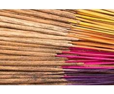 DHYANA - Cedre - Encens Artisanal Indien Haut de Gamme ‒ 96 bâtons - Baton dencens Rare et Traditionnel Fait Main - Bâtons encens parfumé à brûler