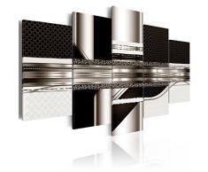 murando - Impression sur toile - 100x50 cm - 5 pieces - Image sur toile - Images - Photo - Tableau - motif moderne - Décoration - tendu sur chassis - Digital abstraction abstrait noir a-A-0184-b-o