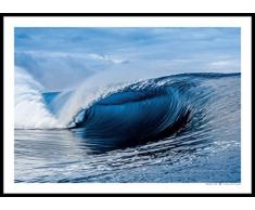 Line Up Surf Pictures Poster de Surf Blue & Glassy (B05) - Affiche 70 cm * 50 cm
