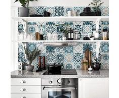 (54 Pieces) carrelage adhésif 10x10 cm - PS00206 - Goteborg - Adhésive décorative à Carreaux pour Salle de Bains et Cuisine Stickers carrelage - Collage des tuiles adhésives