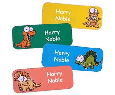 Stickers Personnalisés Prénom Et Nom/Autocollants Personnalisés Étanches Motif Dinosaures (40)