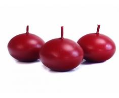 Restauration-lot de 50 bougies flottantes, 40 mm, Deep Red, 40 mm