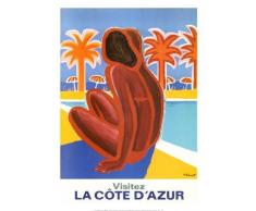 Affiche publicitaire la Côte d Azur (50 x 70cm)