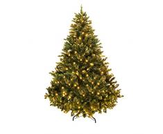 YOUKE LED Sapin de Noël, Arbre de Artificiel, Matière PVC, with UL-Certified Transformer (1700Tips,420 Lights,2.25M)