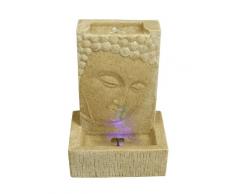 Fontaine bouddha fontaine d'intérieur lED avec intérieur en grès détente humidification d'air décorative look