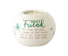 Said with sentiment Bougeoir en céramique – Best Friend