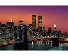 1art1 New York Poster - Manhattan, Brooklyn Bridge (91 x 61 cm)