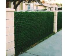 Atout Loisir Haie végétale Artificielle Lux-2R 140 brins - Vert Thuya 3 m - Hauteur : 1.20 m