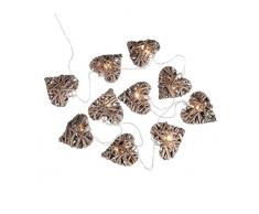 Atmosphera - Guirlande LED 10 Coeurs en Osier 185 cm