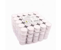 Pajoma Lot de 100 bougies chauffe-plat non parfumées, durée de combustion : 8 heures Bougie chauffe-plat Gastro