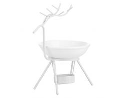 KSTE Bougeoir - Brûleur en céramique de Forme Essentielle de cerf darome dhuile Essentielle, décoration à la Maison de diffuseur dhuile Essentielle (Couleur : Blanc)