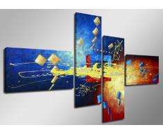 160 x 70 cm impression sur toile abstrait 6505-SCT peinture / image / tableau / decoration sur châssis