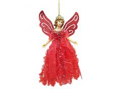 Noël Cimier Traditionnel De Sapin De Noël Ange Arbre De Noël Topper Ange De Noël Topper Argent Ailes Ange Treetop Arbre De Noël Ornement pour Noël Décorations De Fête De Noel Bien Convient Arbre