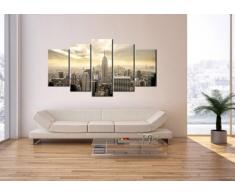 Impression sur toile - 5 Parties - largeur : 160cm, hauteur : 85cm - Image sur toile - Photo N° 2630 - plusieurs éléments - prete a suspendre - encadrée - Tableaux pour la mur - motif moderne - Décoration - pret a accrocher - tableau: EA160x85-2630