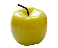 FITYLE Ornement en Forme De Pomme en Céramique - Statuette en Forme De Fruit en Porcelaine - Accessoires pour Photos - Vert