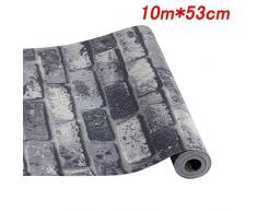 MultiWare Papier Peint ▏Stickers Muraux,Brique de Papier Peint ▏3D Wall Paper Brique Pierre ▏Décoration Murale pour Chambre Salon TV