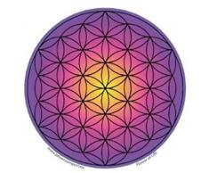 trouver Quelque Chose de différent Fleur de Vie (Violet) Karma Gamme Stickers pour fenêtre,
