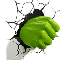 Wall lamp Applique Murale - Marvel Avengers Hulk Poing Applique Murale 3D Crack Papier Peint Papier Peint Lampe de Chambre pour Enfant (Couleur : A)