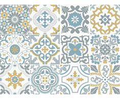 NossaRua Lot de 12 Autocollants en Vinyle pour carrelage de la Collection Sintra 15 x 15 cm